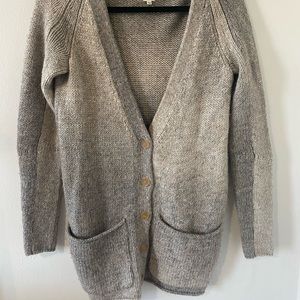 Aritzia Wilfred Gray Cardigan Sweater
